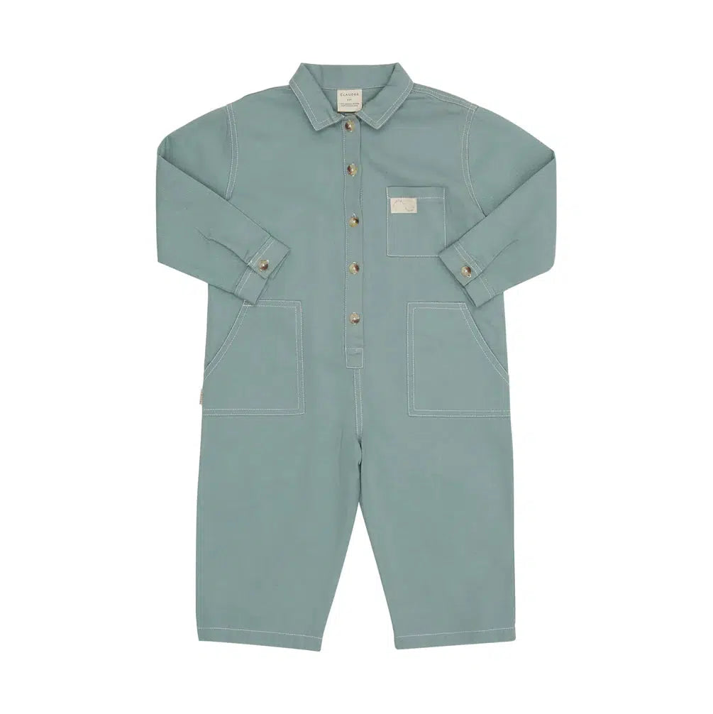 Claude & Co - Milking It Western overalls - Sea Green | Scout & Co