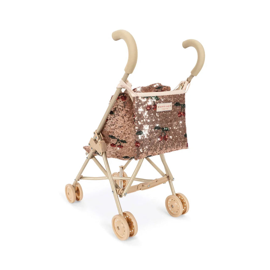 Konges Sløjd - Sparkly doll stroller - Cherry Sequin