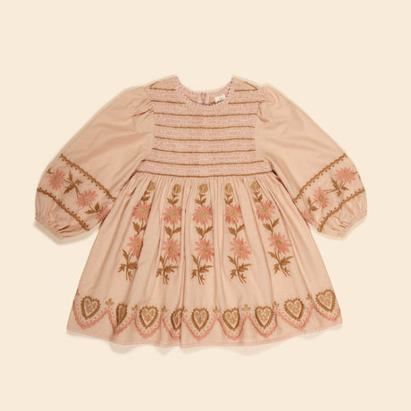 Apolina - Penny smock dress - Pink Beige | Scout & Co