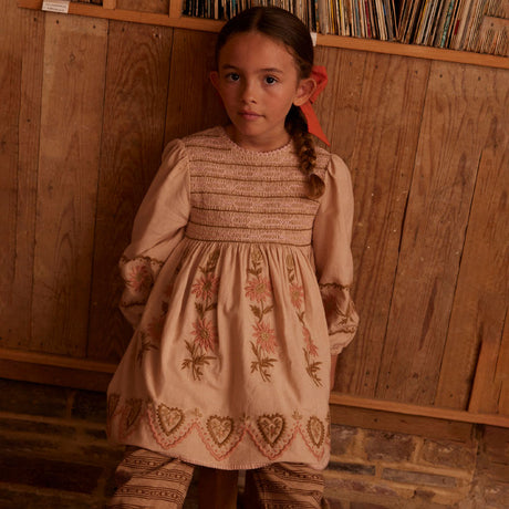 Apolina - Penny smock dress - Pink Beige | Scout & Co