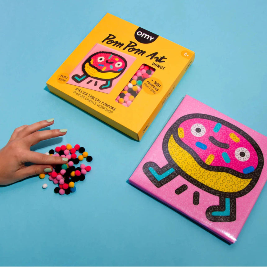 OMY - Pom Pom Art craft kit - Donut | Scout & Co