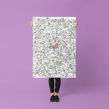 OMY - colouring poster - Kitty | Scout & Co
