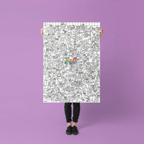 OMY - colouring poster - Kitty | Scout & Co
