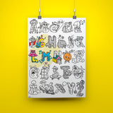 OMY - colouring poster - ABC | Scout & Co