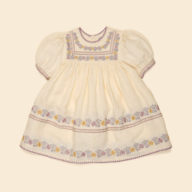Apolina - Patsy ribbons dress - Cream | Scout & Co