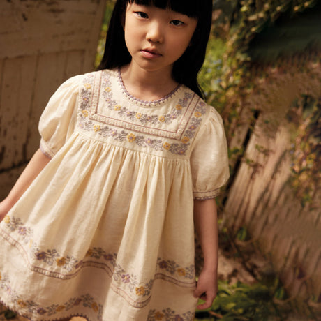 Apolina - Patsy ribbons dress - Cream | Scout & Co
