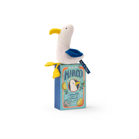 Moulin Roty - Marco the seagull rattle in box | Scout & Co