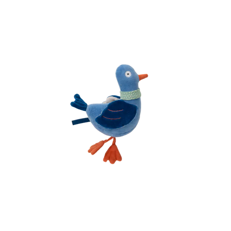 Moulin Roty - Michel the pigeon soft toy rattle | Scout & Co
