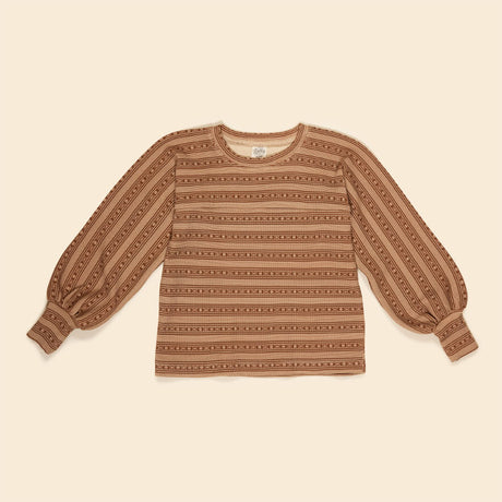 Apolina - Roberta jersey long-sleeve top - Kanna Stripe | Scout & Co