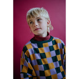 Repose AMS - Slouchy knit sweater - multi check | Scout & Co