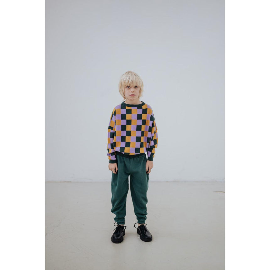 Repose AMS - Slouchy knit sweater - multi check | Scout & Co