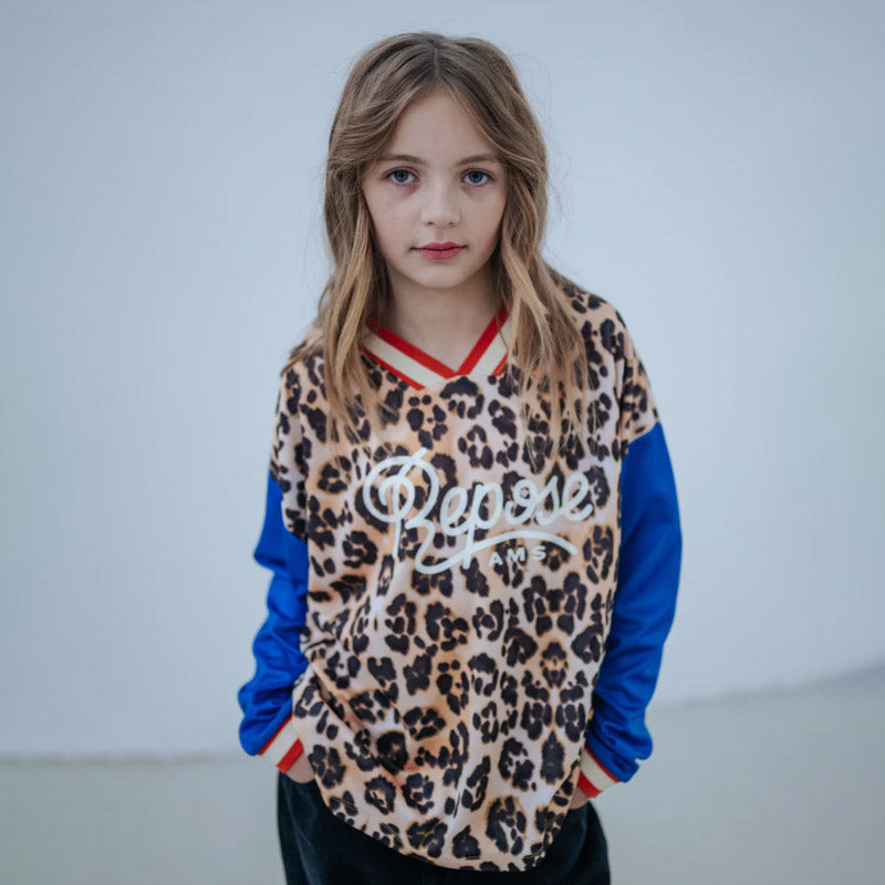 Repose AMS - Soccer tee - Leopard Glitch Colour Block | Scout & Co