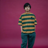 Repose AMS - Boxy T-shirt - Gold Country Green Stripe | Scout & Co