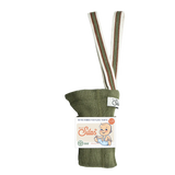 Silly Silas - Footless cotton tights with braces - Olive striped | Scout & Co