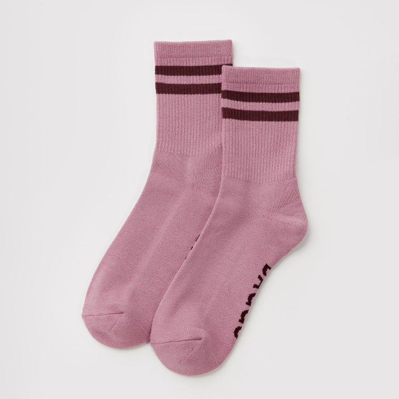 Baggu - Adult ribbed socks - Wild Plum Stripe | Scout & Co