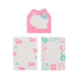 Hightide New Retro - Aji Gami memo pad - Pink Cat | Scout & Co