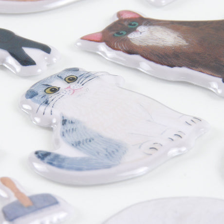 Greeting Life - Puffy stickers - Cat And | Scout & Co