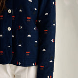 Sideline - Molly jacket - Indigo embroidery | Scout & Co