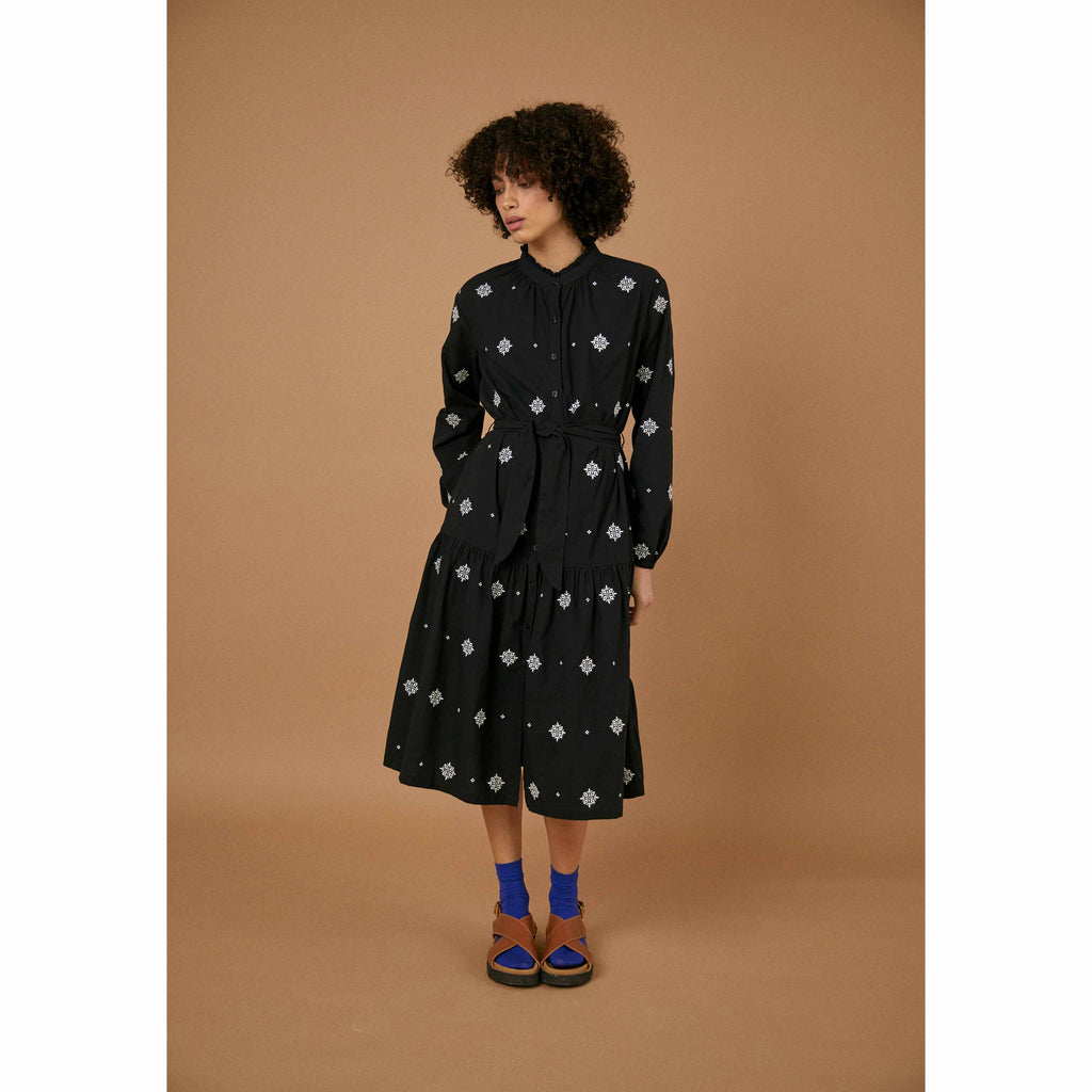 Sideline - Olive embroidered dress | Scout & Co