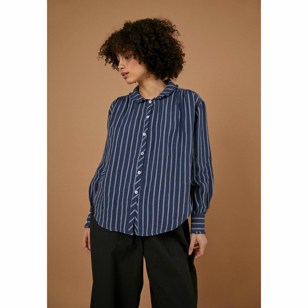 Sideline - Willow shirt - blue stripe | Scout & Co