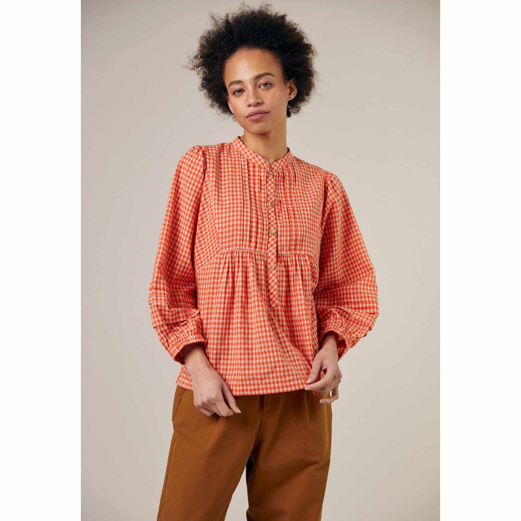 Sideline - Happy shirt - red check | Scout & Co