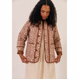 Sideline - Lewes quilted jacket - brown print | Scout & Co