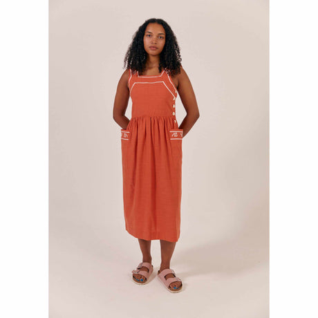 Sideline - Caroline dress - tomato | Scout & Co