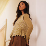 Sideline - Minnie top - Ochre stripe | Scout & Co