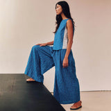 Sideline - Anna trousers - Cobalt Stripe