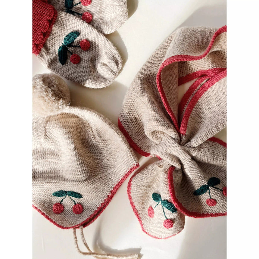 Konges Sløjd - Sonja merino knit hat - Cherry | Scout & Co