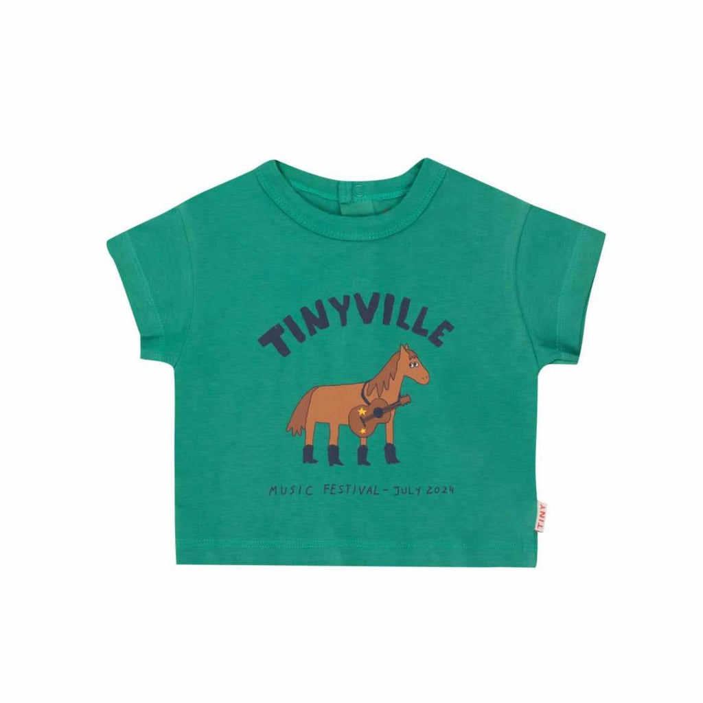 Tiny Cottons - Festival tee - baby - emerald | Scout & Co