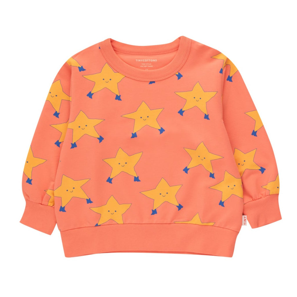 Tiny Cottons - Dancing Stars sweatshirt - light red | Scout & Co