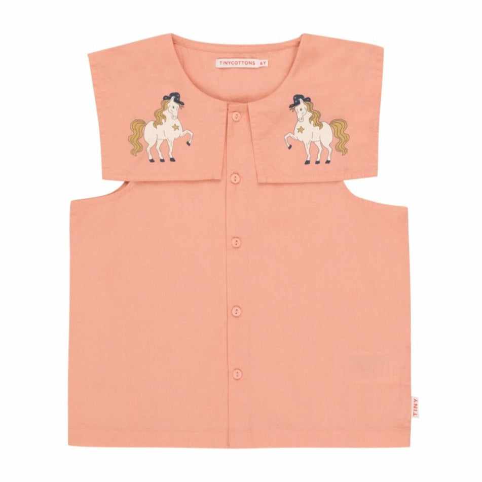Tiny Cottons - Tinyville blouse - papaya | Scout & Co