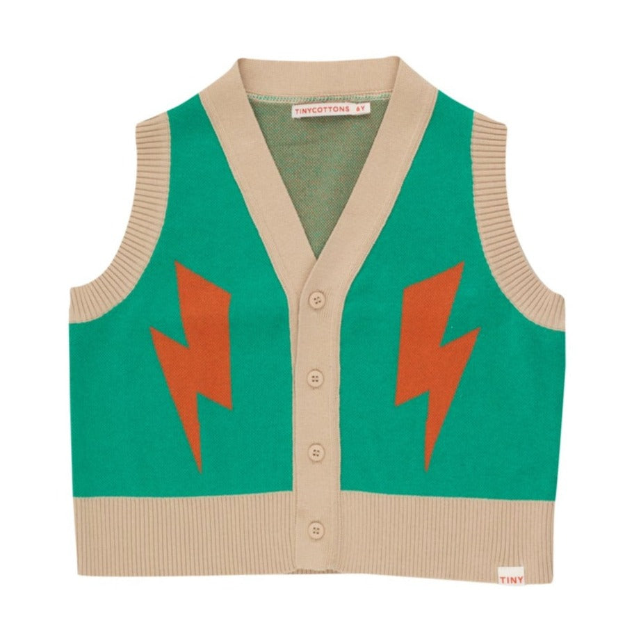 Tiny Cottons - Lightning vest - emerald | Scout & Co
