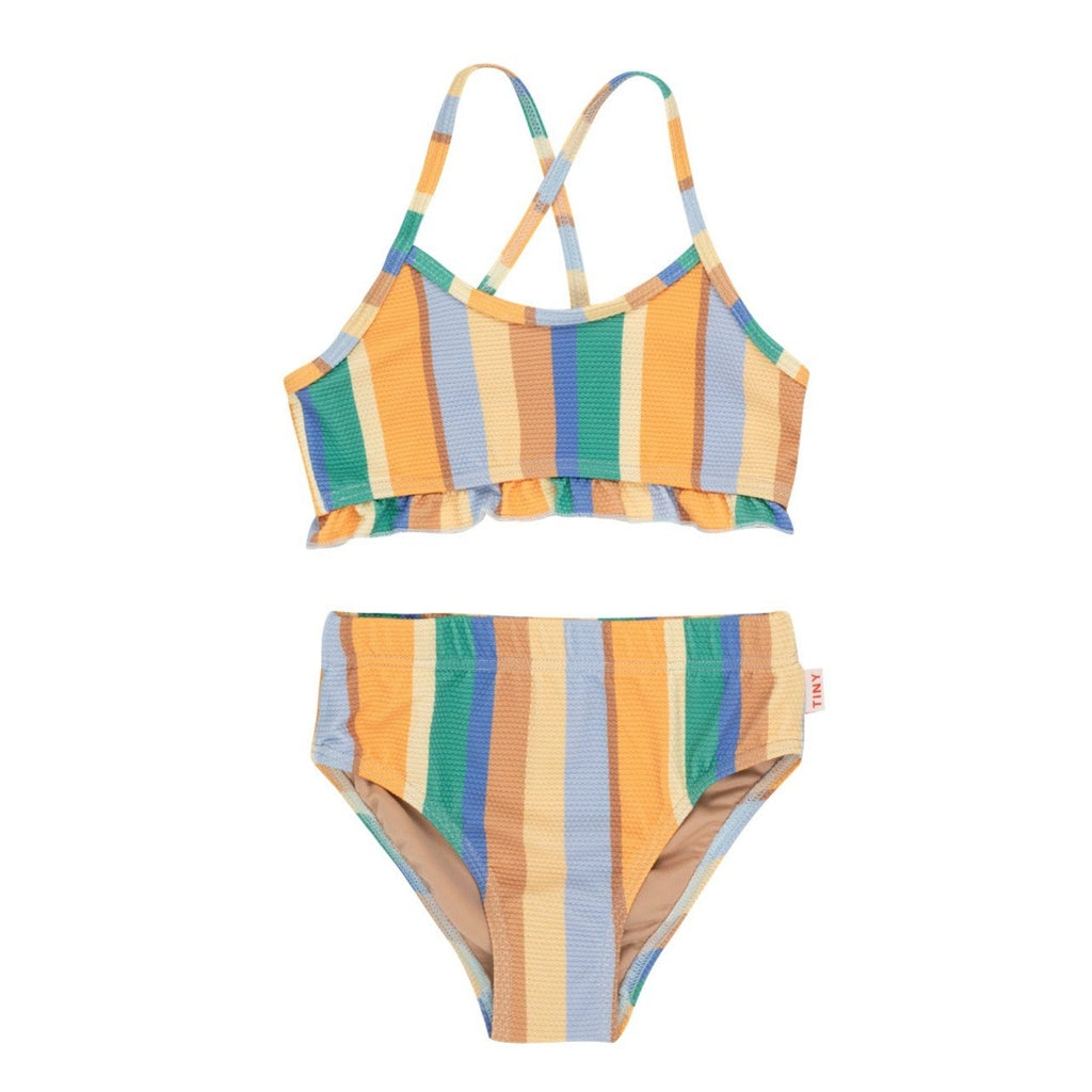 Tiny Cottons - Multicolour Stripes bikini swim set | Scout & Co