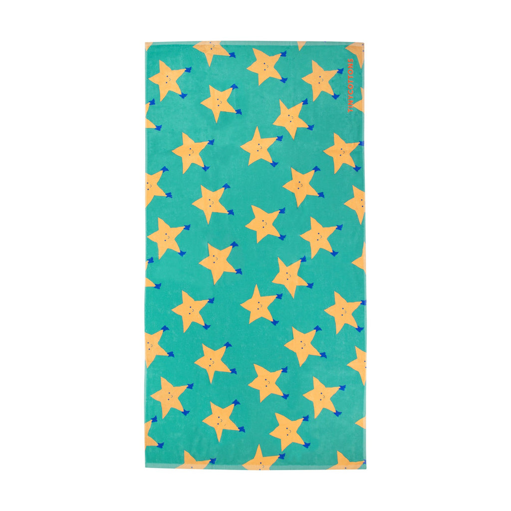 Tiny Cottons - Dancing Stars towel - emerald | Scout & Co
