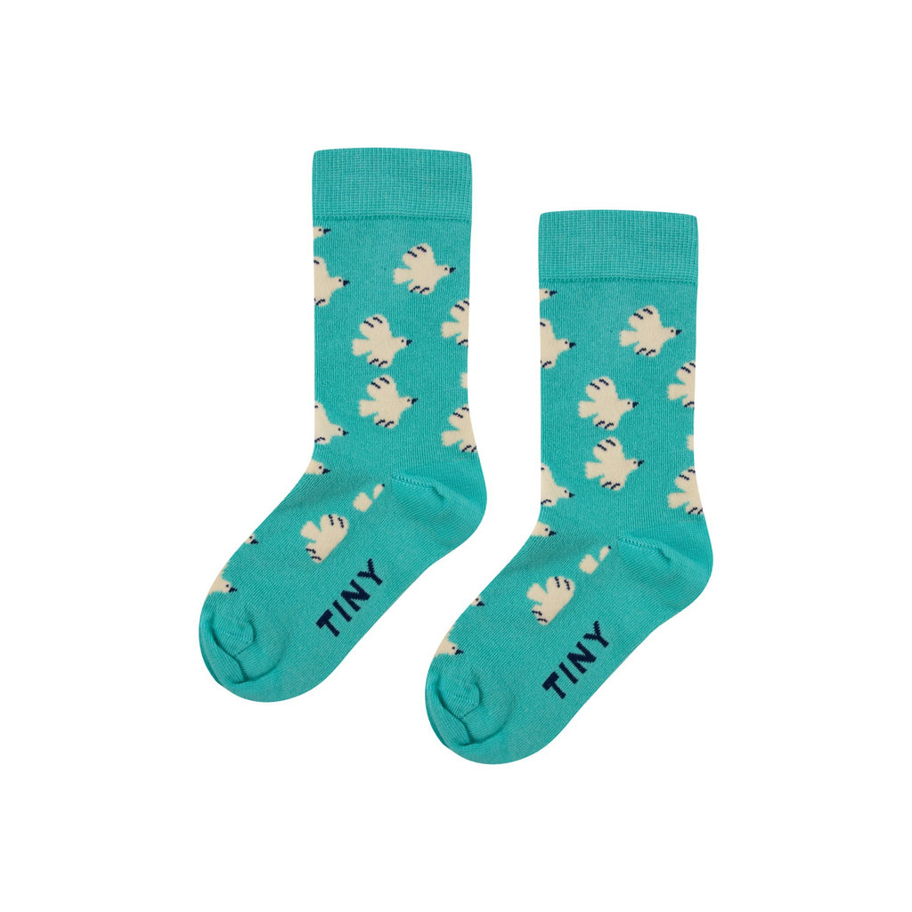 Tiny Cottons - Doves medium socks | Scout & Co