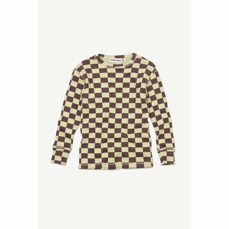 Main Story - Lemongrass Check jersey rib top | Scout & Co