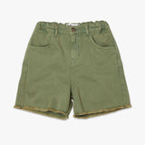 Main Story - Green wash denim cut-off shorts | Scout & Co