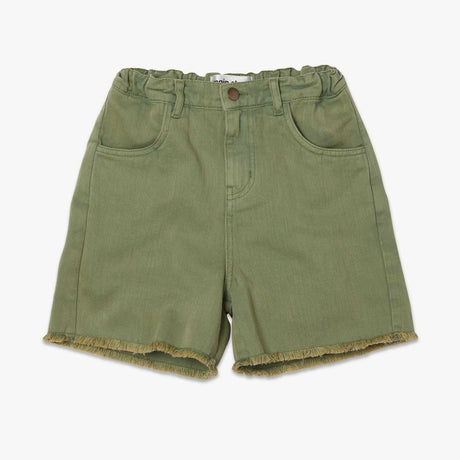 Main Story - Green wash denim cut-off shorts | Scout & Co