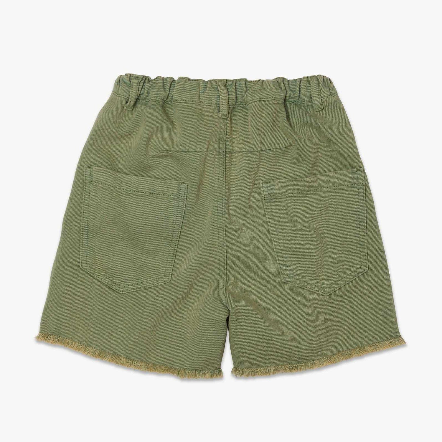 Main Story - Green wash denim cut-off shorts | Scout & Co