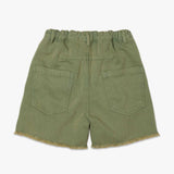 Main Story - Green wash denim cut-off shorts | Scout & Co