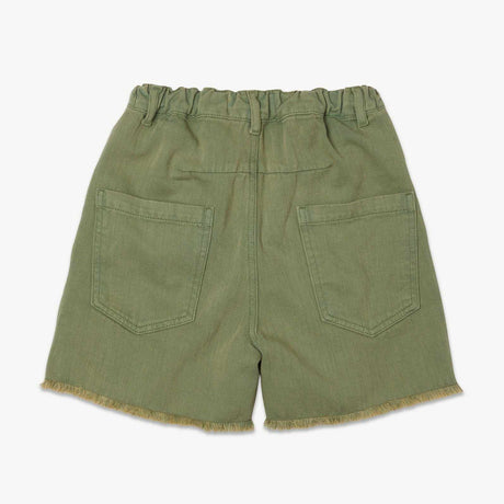 Main Story - Green wash denim cut-off shorts | Scout & Co