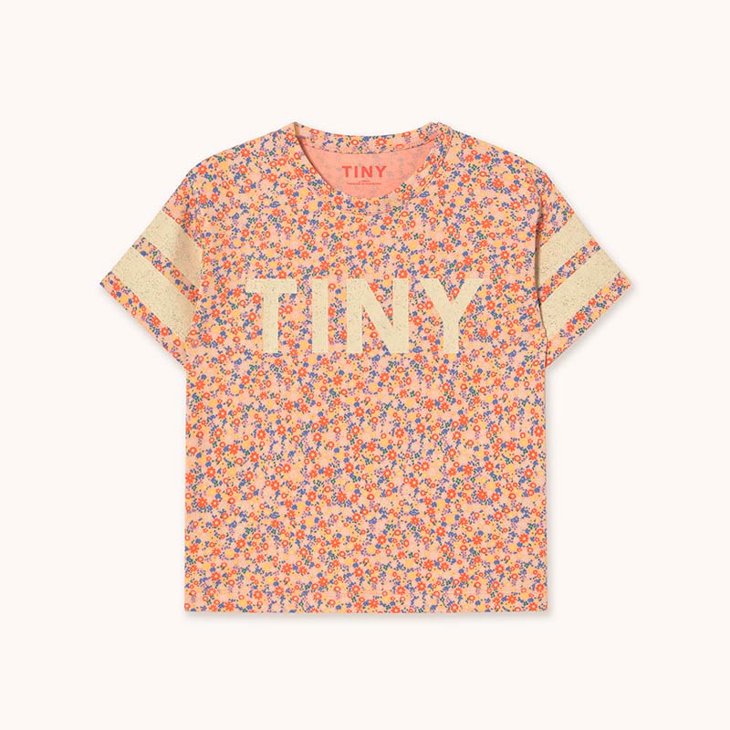 Tiny Cottons - Garden T-shirt - papaya | Scout & Co