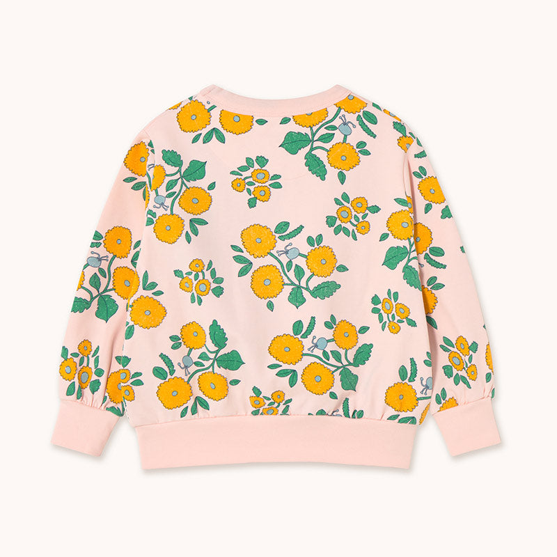 Tiny Cottons - Flowers sweatshirt - pastel pink | Scout & Co