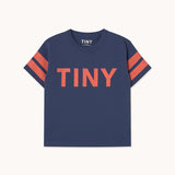 Tiny Cottons - Stripes logo tee - light navy | Scout & Co