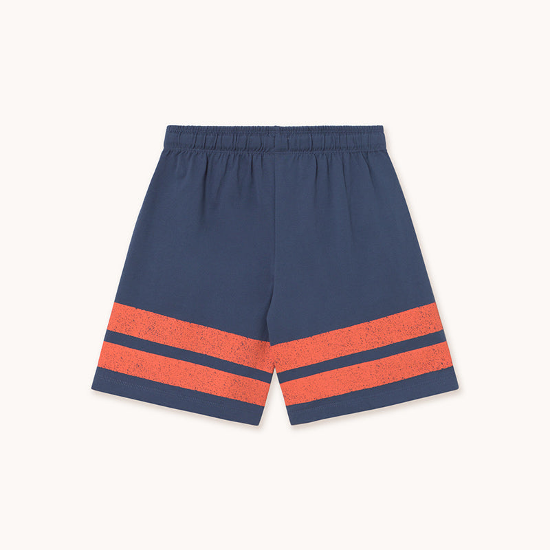 Tiny Cottons - Stripes logo shorts - navy | Scout & Co