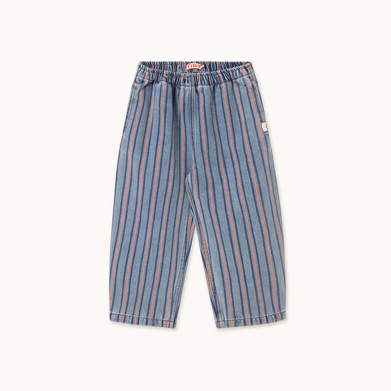 Tiny Cottons - Stripes multicolour denim pants | Scout & Co