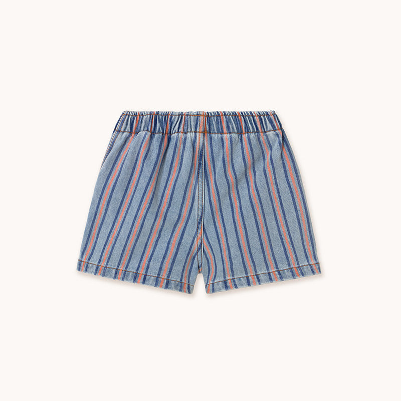 Tiny Cottons - Stripes multicolour denim shorts | Scout & Co