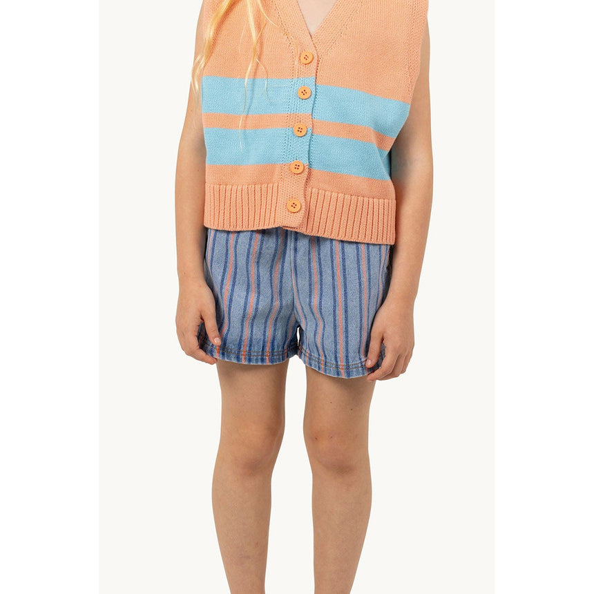 Tiny Cottons - Stripes multicolour denim shorts | Scout & Co
